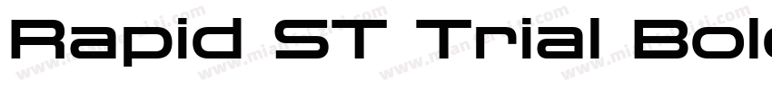 Rapid ST Trial Bold Extended字体转换